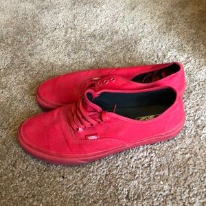 Men’s red vans